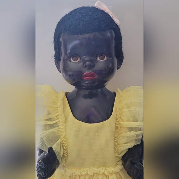 (SOLD) Vintage 1950's Pedigree Hard Plastic Black Walking Talking Doll Mandy Lou - Picture 3 of 8